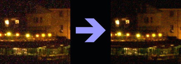 Comparison noise/no noise